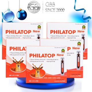 (Combo 5 hộp) Philatop ống nhựa Đại Uy, cho trẻ em  chậm lớn, người già đề kháng kém (H/20 ống)
