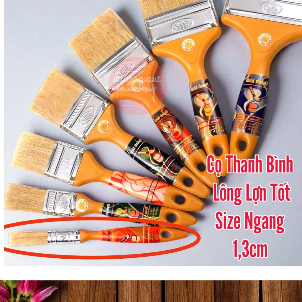 CỌ VẼ, CỌ TẢI, THANH BÌNH 0,5in(1,3cm)
