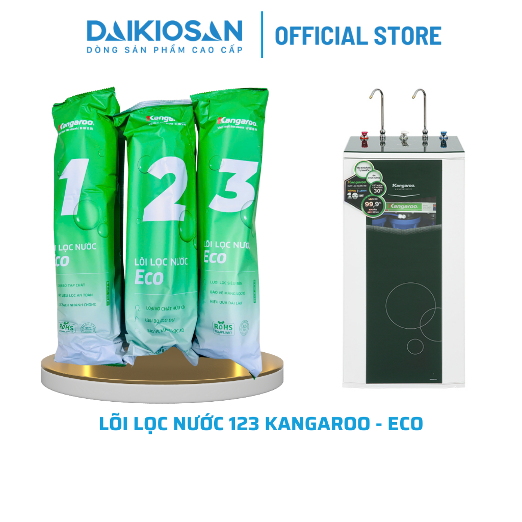 Lõi lọc nước 123 Kangaroo eco dòng mới hàng chính hãng