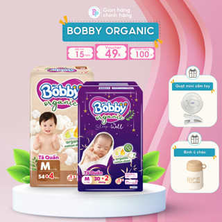 [COMBO NGÀY + ĐÊM] Bỉm quần BOBBY ORGANIC ngày và đêm cho bé size M - L - XL - XXL BebePlus