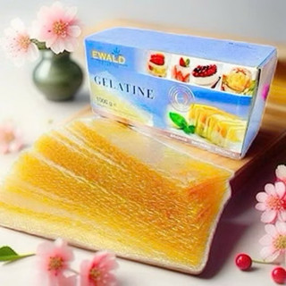  Gelatin Ewald dạng lá ⚡ HÀNG CAO CẤP ⚡ lá Gelatin giúp làm đông bánh kẹo 1kg 500gr 