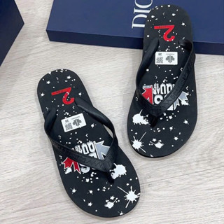 Dép tông nam DSQ2 - ICON - GC đế cao su ép xốp 2 lớp dập nổi hoạ tiết quai dập chữ