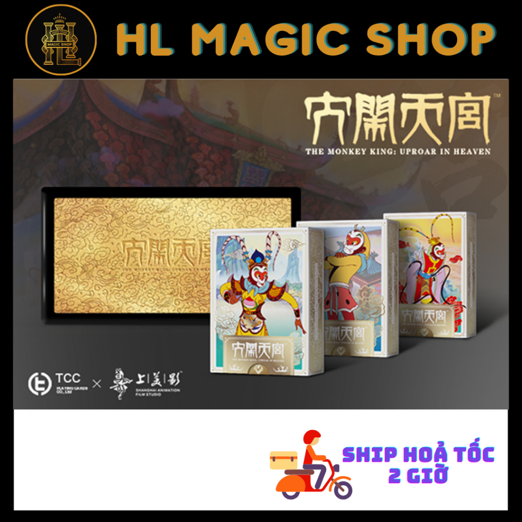 Bộ bài tây, bài ảo thuật The Monkey King Playing Cards Collector's Box - Bài Mỹ - Bài Chính Hãng