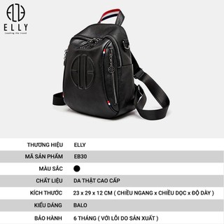  Balo nữ cao cấp da thật ELLY – EB30