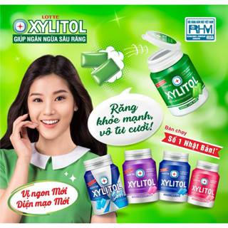  Lốc 6 hũ kẹo gum xylitol không đường Lote 6hx55,1g  
