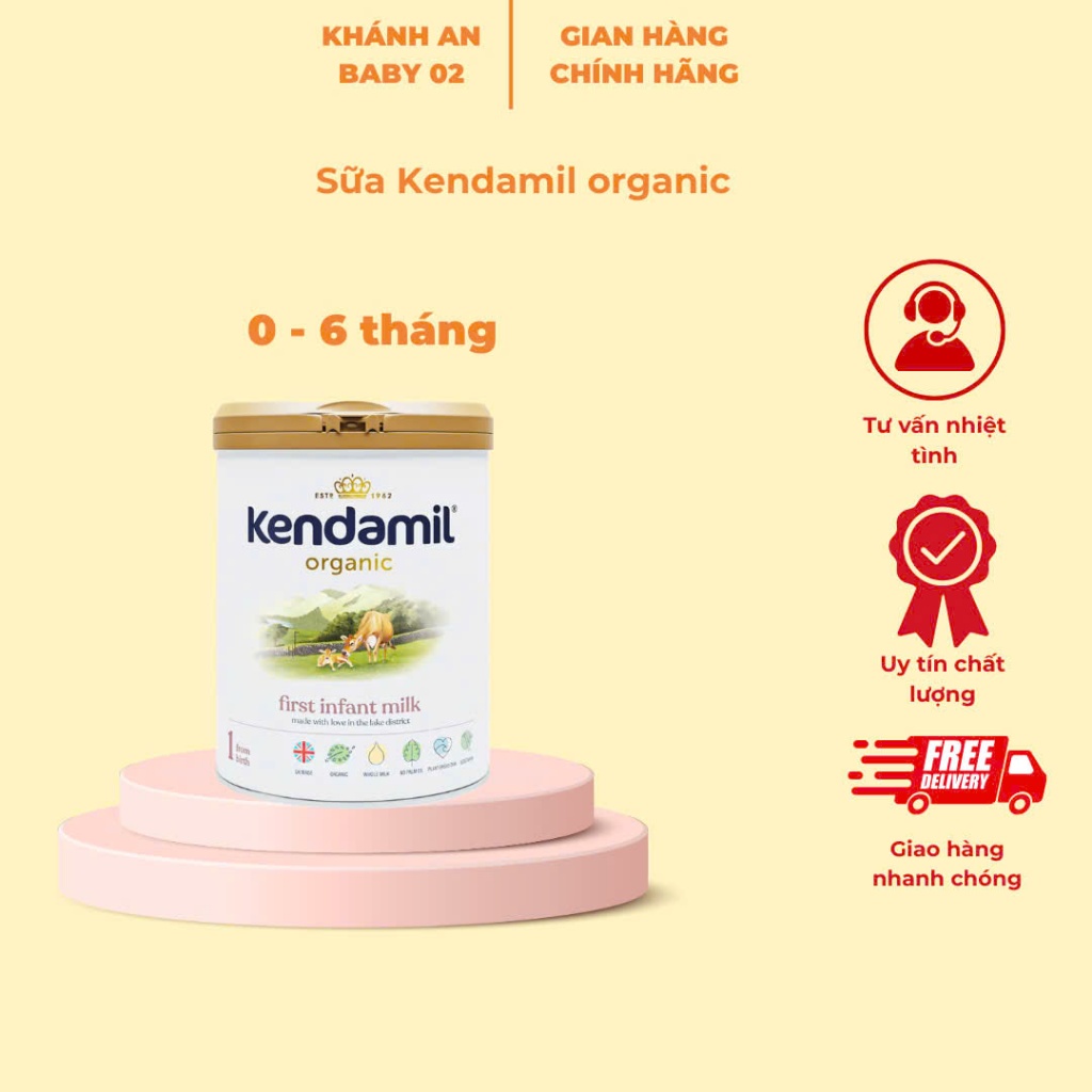 Sữa Công Thức Hữu Cơ Kendamil Organic Chứa HMOs Số 1 (800g)
