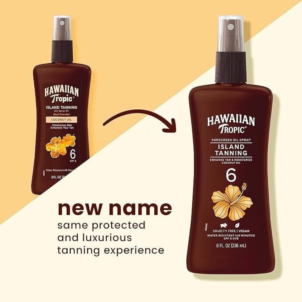Dầu Nâu Da PHƠI nắng & bảo vệ da Hawaiian Tropic Sunscreen Protective Tanning Dry Oil Sunscreen Spra