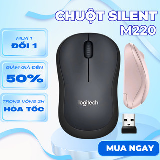  Chuột Không Dây M220 Click Silent Giảm Ồn nhỏ gọn - Độ Nhạy Cao - Bảo Hành1 Đổi 1| M220 
