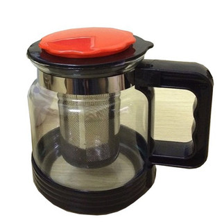 Bình Lọc Trà Thủy Tinh 1300ML-1800ML- Bình Có Lõi Lọc Trà - Tay Cầm Nhựa Chống Nóng