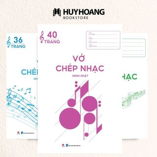 Sách Vở Chép Nhạc 36-40 trang Combo 3 cuốn, Huy Hoàng Bookstore