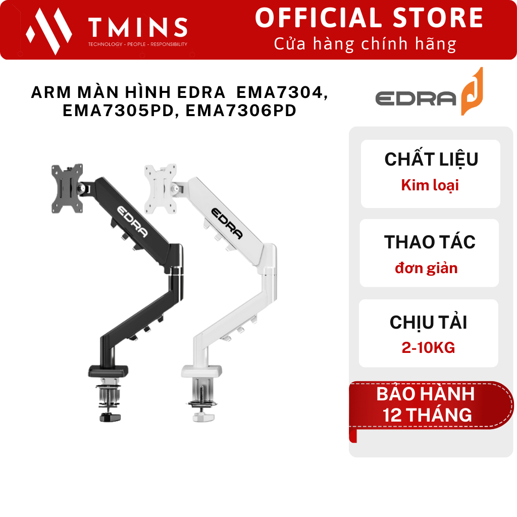 Giá treo / ARM màn hình EDRA EMA7304, EMA7305PD, EMA7306PD, EMA7310 - Hàng…