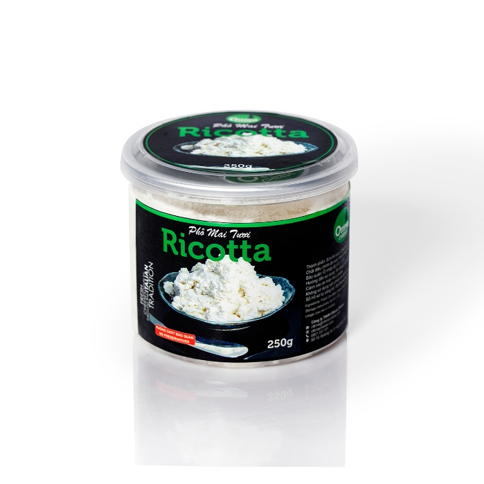 Phô Mai Ricotta 250g - Ottima Cheese (Sữa Bò Tươi)