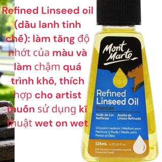 Dung Môi Pha Màu Dầu Vẽ Tranh Mont Marte 125ml