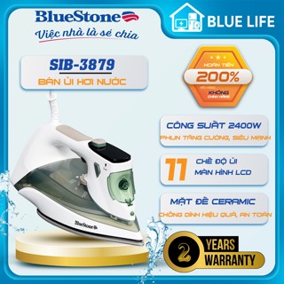 Bàn Ủi Hơi Nước BlueStone SIB-3879,Công Suất 2400W - Màn LCD, Hàng Chính Hãng