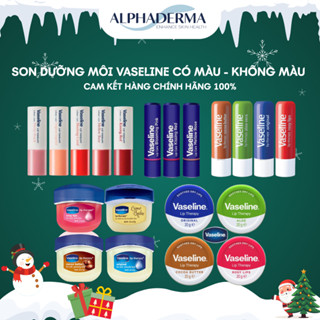   FreeShip  Son Dưỡng Môi Hộp Thiếc Vaseline Lip Therapy 20g Cho Môi Mềm Mịn Hồng Hào Alphaderma Official Store 
