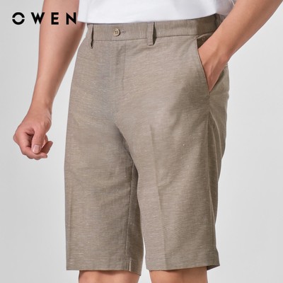 Owen - Quần short Trendy ST252516 màu Nâu nhạt chất liệu Rayon spandex