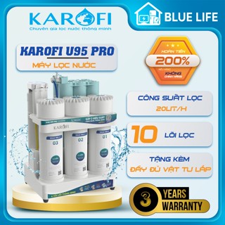  Máy Lọc Nước Để Gầm KAROFI KAQ-U95 PRO 10 Lõi Cao Cấp Vòi Led Điện Tử Kết Nối Wifi Hàng Chính Hãng 