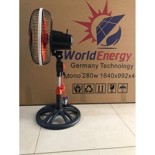 Quạt lỡ 12V kẹp bình ắc quy ( quạt không kèm bình, tấm pin năng lượng)