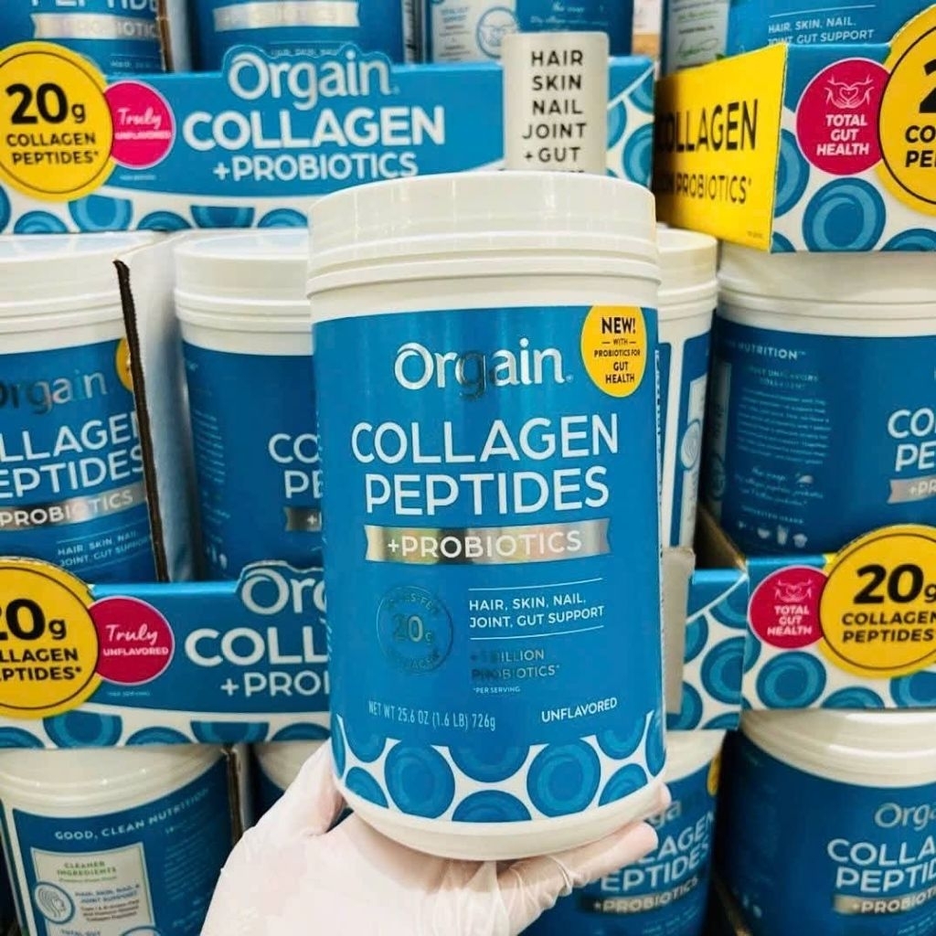 BỘT COLLAGEN THUỶ PHÂN ORGAIN COLLAGEN + PROBIOTICS LỢI KHUẨN 🇺🇸