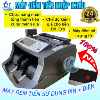 Máy đếm tiền nhập khẩu dùng pin tích điện 2108CUV