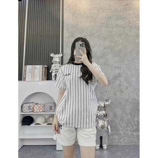 [ catsports_hangxuatdu ] Áo Thun cổ tròn new stripes big logo form unisex