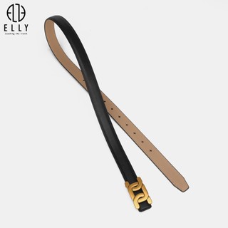 [Deal sang chảnh]  Dây thắt lưng nữ cao cấp da thật ELLY – ED73