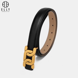 [Deal sang chảnh]  Dây thắt lưng nữ cao cấp da thật ELLY – ED73