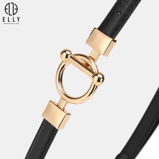 [Deal sang chảnh]  Dây lưng nữ cao cấp da thật ELLY – ED67