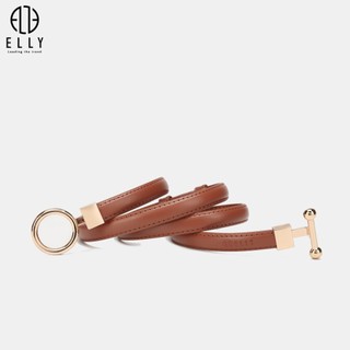 [Deal sang chảnh]  Dây lưng nữ cao cấp da thật ELLY – ED67