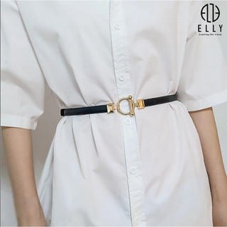 [Deal sang chảnh]  Dây lưng nữ cao cấp da thật ELLY – ED67