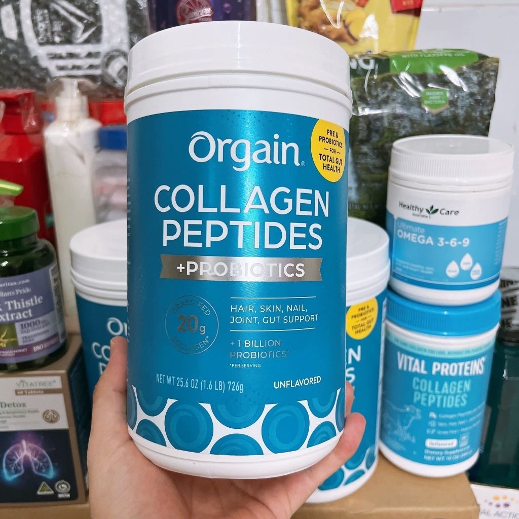 BỘT COLLAGEN THUỶ PHÂN ORGAIN COLLAGEN + PROBIOTICS LỢI KHUẨN 🇺🇸