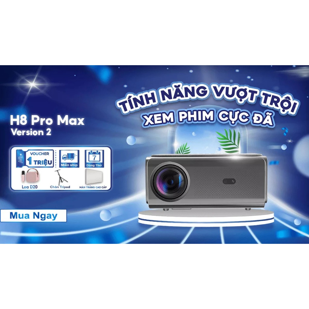 Máy chiếu mini H8promax ver2 chính hãng Movie Legend
