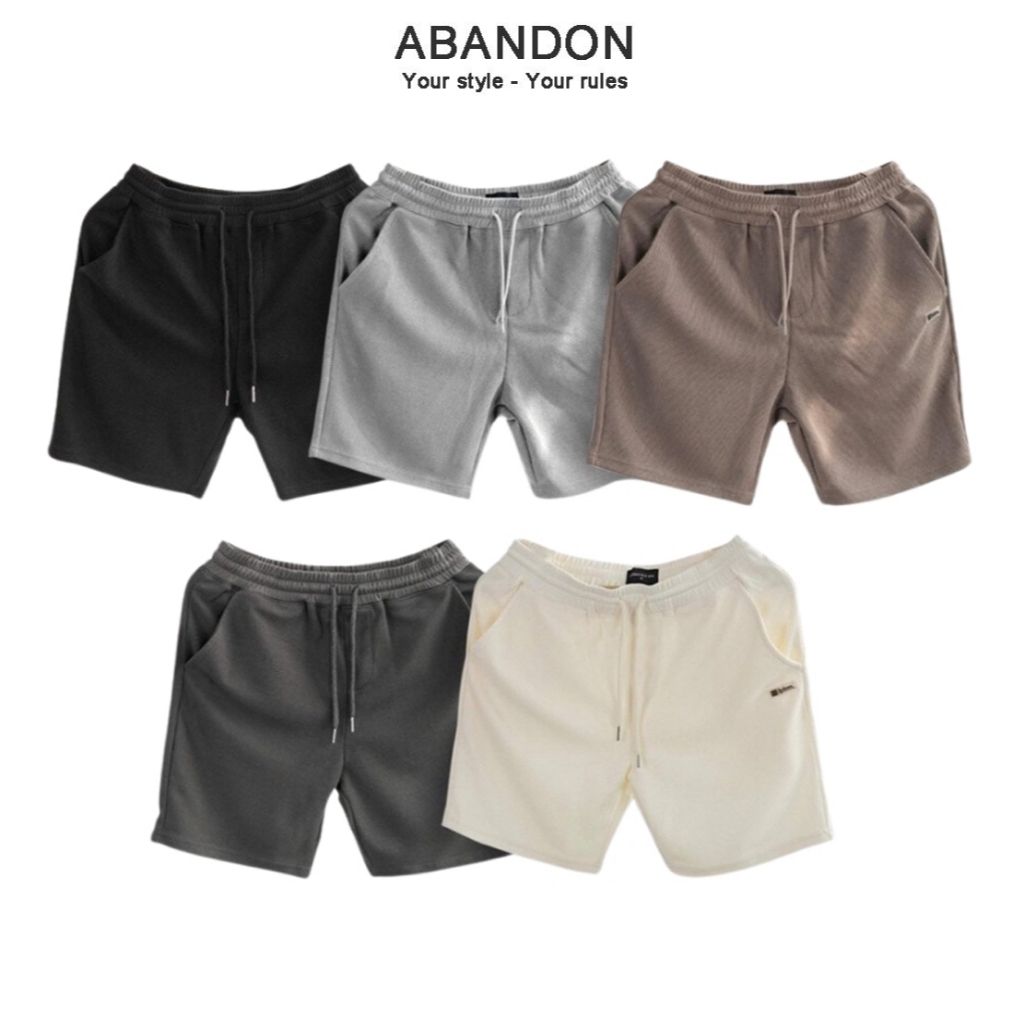 Short Nam Trơn Chất Xốp Tổ Ong Co Giãn Mát Mẻ Thoải Mái ABANDON H20