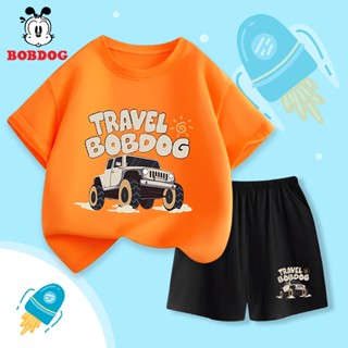 Đồ bộ bé trai BOBDOG,set đồ mùa hè cotton mới thoáng mát -CD-BDO03 in hình Ô TÔ cho bé