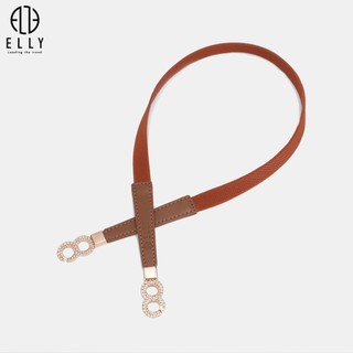 [Deal sang chảnh]  Dây lưng nữ cao cấp da thật ELLY – ED69