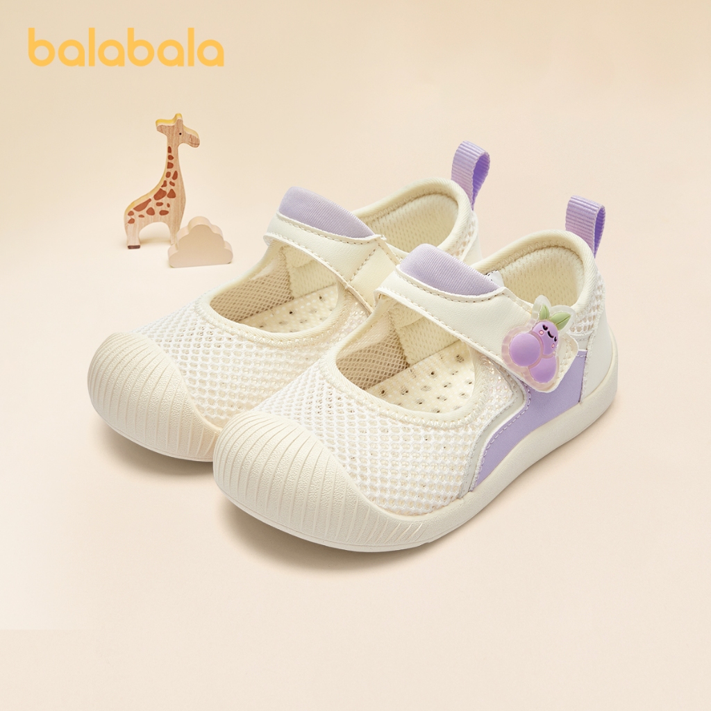 Balabala Trẻ em Thể thao Trẻ sơ sinh Giày đi bộ Giày bé trai và bé gái Dễ dàng chăm sóc thoáng khí 2025 Mùa hè Giày ngón