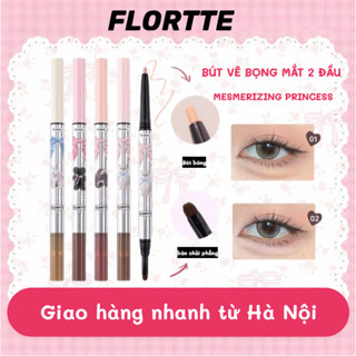 FLORTTE Bút kẻ bọng mắt 2 đầu Flortte Peng Peng Princess(4 Màu)