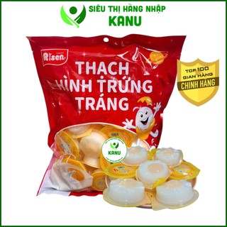  Thạch pudding hình trứng rán ốp la núng nính Risen gói to 800g  32 cái  