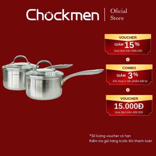 Quánh CHOCKMEN Inox 18/10 Size 16-18CM Cực Dày Dặn Xuất Đức Dùng Trên Mọi Loại Bếp Nồi Canh Chảo Chiên Ngập Dầu