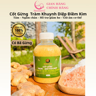 Cốt Gừng Tràm Khuynh Diệp Điềm Kim 500ml- Pha Tắm Bé - Mẹ, Ngâm Chân, Giữ ấm (Tặng tràm Huế mini 10ml)