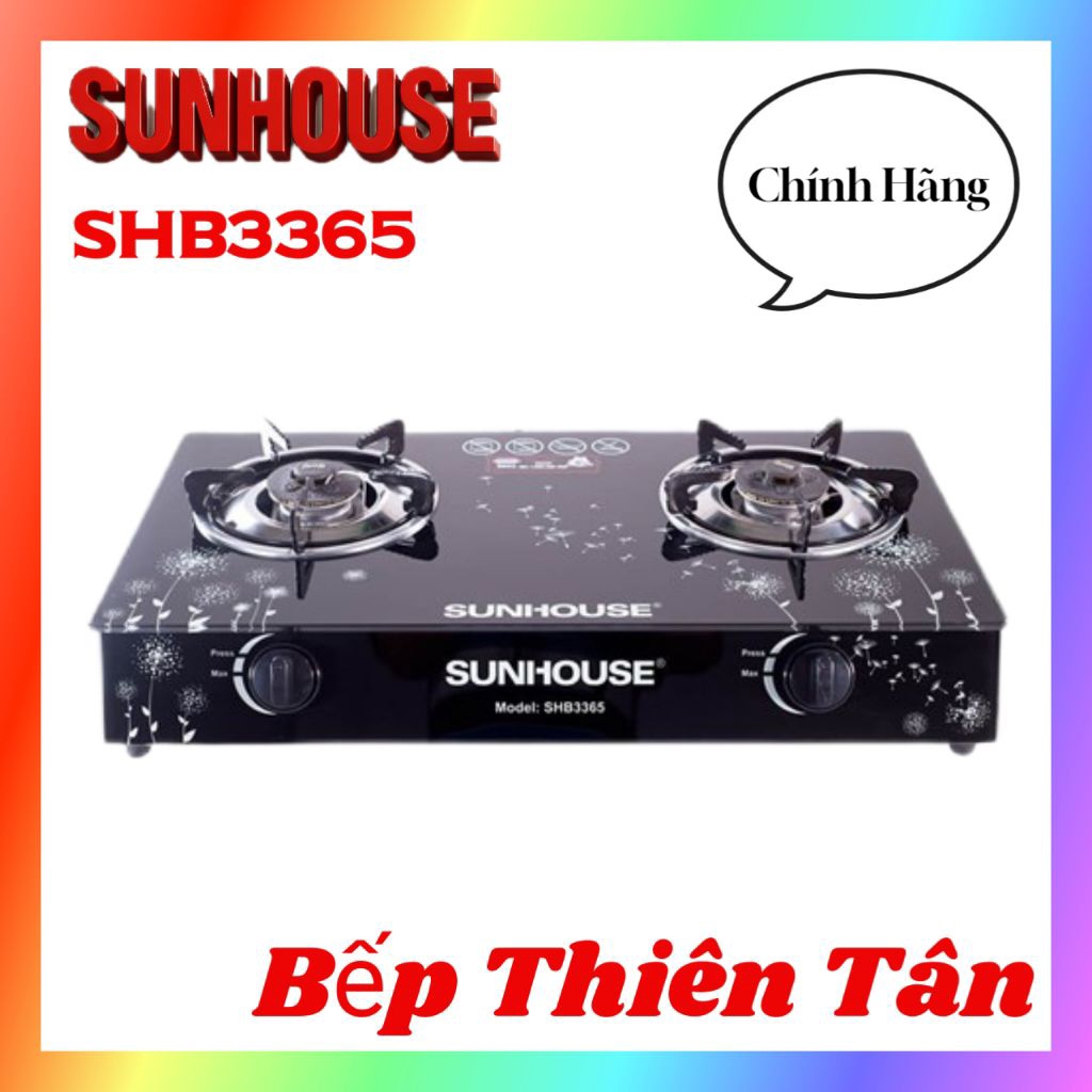 Bếp Gas Đôi Dương Kính SUNHOUSE SHB3365