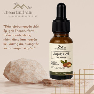 Dầu jojoba nguyên chất ép lạnh Thenaturfarm [ Nguyên liệu làm đẹp][ 15ML ] Jojoba Oil
