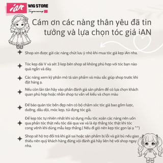Tóc dải U kẹp phồng thẳng,tóc giả kẹp