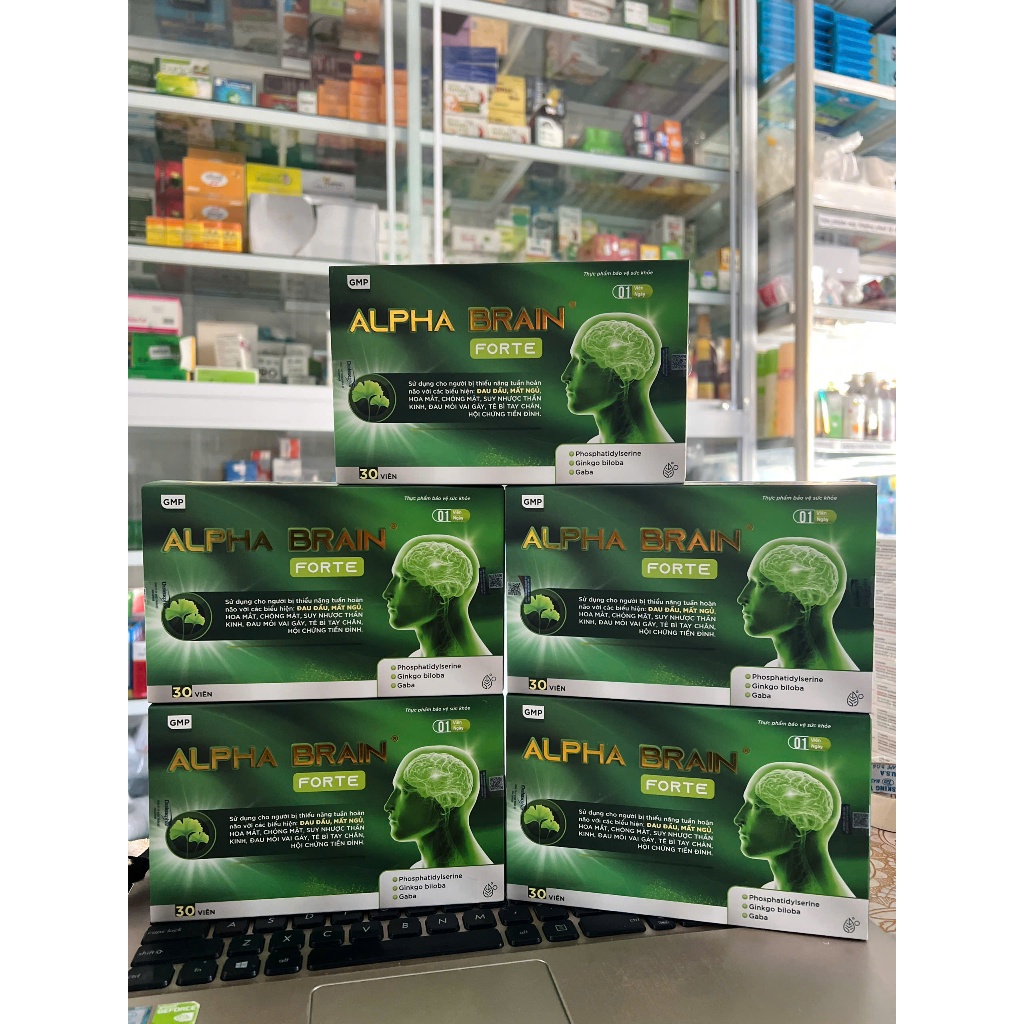 Viên Uống Bổ Não Alpha Brain Forte hộp 30 viên