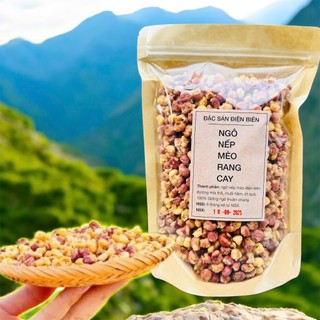 Ngô nếp nương rang giòn đặc sản Điện Biên 500g, Ngô nếp tím rang mộc thơm ngon, giòn rụm . ..