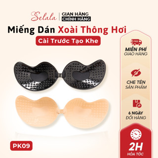  Miếng Dán Ngực Silicone Selala Cài Trước Hình Quả Xoài Siêu Mỏng Siêu Dính Tạo Khe Đẩy Ngực PK09 