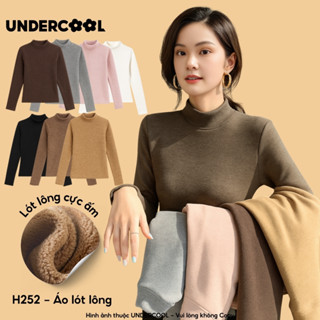 Áo Giữ Nhiệt Nữ Lót Lông UNDERCOOL Cổ thấp Siêu Mềm Dài Tay Co Giãn 4 Chiều Giữ Ấm Mùa Đông H252