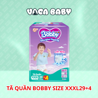  TẶNG THÊM 4M  Tã Quần Bobby Siêu Khô thoáng size cực đại XXXL29+4 miếng 