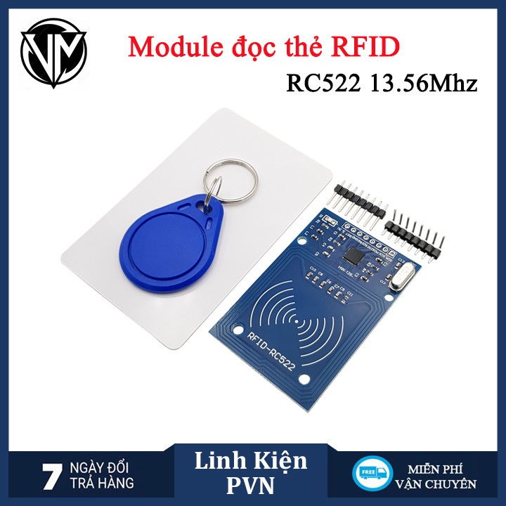 Module đọc thẻ RFID RC522 tần số 13.56Mhz