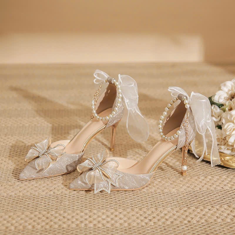 Giày GXC197 Giày C50 NƠ C65 thiết kế basic dễ phối, cao vừa phải, chuẩn gu nàng hiện đại | BigBuy360 - bigbuy360.vn